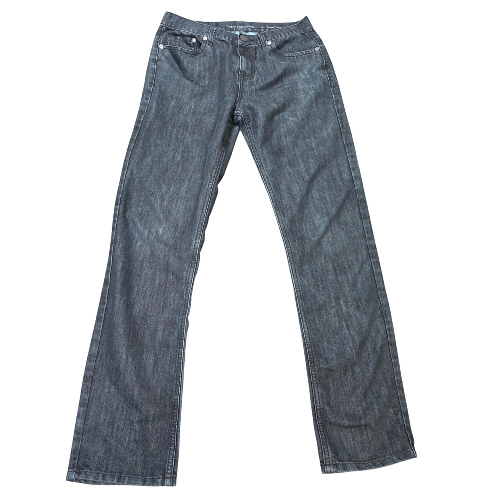 Calvin Klein Skinny Jeans Women's Size‎ 18 Blue Dark Wash Denim Pants Mid Rise